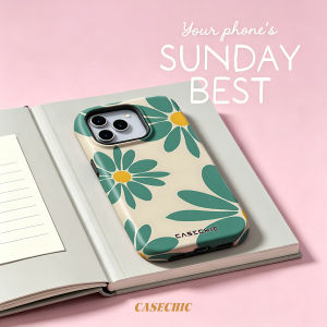 Potdemiel | Taupe Lattice For Case For iPhone 17 16 15 Pro Max TPU Anti-Scratch Outer Shell Raised Screen CaseChic