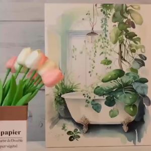 BILIBILI | 1 Tranh Canvas Phong Cách Hiện Đại Không Khung - Cánh Đồng Hoa Oải Hương Với Bầu Trời Chiếu Nắng Màu Pastel Trang Trí Tường Lý Tưởng Cho Gia Đình