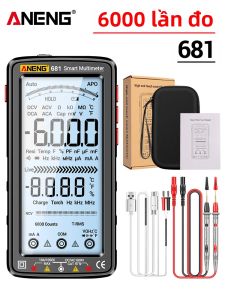 ANENG | Máy Đo Vạn Năng Kỹ Thuật Số Sạc Lại ANENG 681 Máy Dò Điện Áp Không Tiếp Xúc Máy Đo Điện Áp Dòng Điện AC/DC Với Màn Hình LCD Dành Cho Việc Sửa Chữa Điện DIY