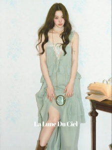La lune Du ciel | Đầm Maxi Quai Ruffle Kiểu Dáng Hoàng Gia Sang Trọng