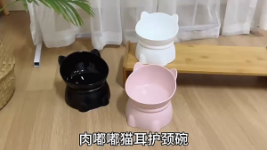 Chén ăn cho Chó Mèo chống gù lưng bằng nhựa PP (mẫu mới) - Love Pets Shop