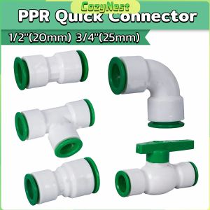 C.N. PPR Quick Connector Hot/Cold Water Pipe PE Fittings 1/2(20mm) 3/4(25mm)