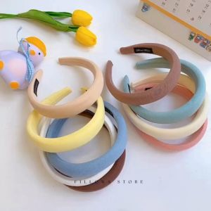 Bando Kain Wanita Korean Headband Terlucu Model Polos Lebar Berwarna Tebal Empuk