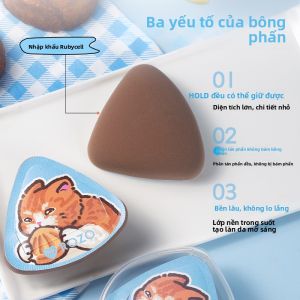 ROZO | Bông Phấn Trang Điểm Không Dễ Hút Bột Dùng Được Khi Da Khô Hoặc Ẩm