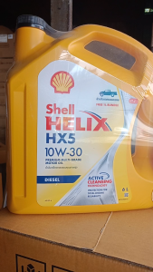 น้ำมันเครื่อง เชลล์ Shell HELIX HX5 10W-30 ดีเซล 6+1L.