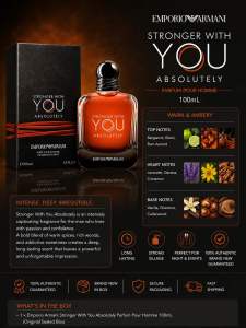 💯 Authentic Stronger w/ You ABSOLUTELY PARFUM For MEN- 100ml