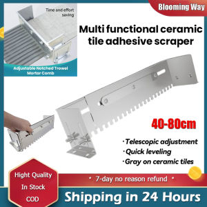 🚚 Local Delivery🚚400-800mm Adjustable Notched Trowel Mortar Comb For Fast And Equal Application Of Adhesive On The Floor