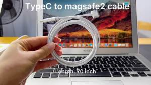 Linjn Loại C Để Mag-An Toàn 1/2 Cáp Loại C Nam Để Mag-An Toàn Máy Tính Xách Tay Cáp Cho Mac-Book Air Pro 45W 60W 85W Sạc Cáp Nhanh Chóng Sạc Chuyển Đổi
