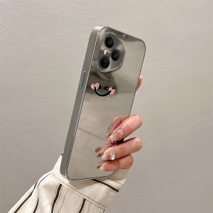 Honor 400 pro Liquid Silicone Phone Case Full Cover Anti-Fall Creative Personalized Ins Style Mirror Surface Electroplated Glass Protective Cover