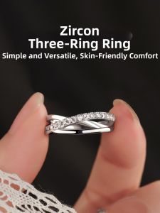 Pianist | Luxury Rhinestone Double Layer Adjustable Ring