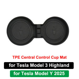 for Tesla Model Y L Standard Juniper 2026 Center Console Water Bottle Cup Mat Model 3 Highland Anti-Slip Cushion YL Accessories