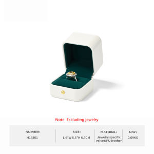 Oirlv Ring Box Jewelry Engagement Wedding Gift Box Jewelry Organizer Case Ring Bracelet Display Pendant Long Chain Jewelry Box