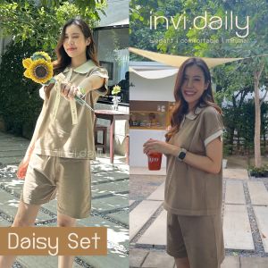 Invidaily 🌹ชุดเซ็ตผู้หญิง เสื้อผ้าผู้หญิง มินิมอล เสื้อผู้หญิง ชูดผู้หญิง ชูดผู้หญิง ชูดไปคาเฟ่