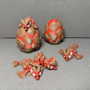 Đồ Chơi Rồng Ngọn Lửa Trồi Lên 3D in Động Cơ Đá Lava Rồng Trứng Tức Giận Đồ Trang Trí Để Bán Đồ Chơi