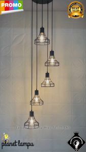 Lampu Gantung Hias Retro Clasik Minimalis 5 in 1