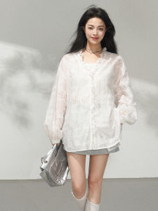 KEIKO | Breathable See-Through Lace Embroidery Lyocell T-Shirt