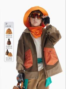 3-in-1 Outdoor Windproof Boys Jacket