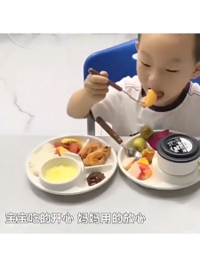 【BUY 1 TKAE 1 】Picnic Tray Portion Control Plate Healthy Eating Adults Kids- Microwave Safe Dinner Tray Lunch Plate