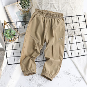 Boys Quick Dry Cool Lightweight Mosquito Proof Sports Pants Summer New Style Children Casual Long Trousers Fashionable And Trendy