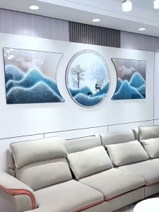 Modern Style 3 Piece Set Decorative Mural Painting Living Room Bedroom Dining Room Decorative Mural
