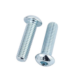 LIGE | High-Strength Galvanized Hex Socket Screw with Semi-Circular Head and Mushroom Cap ISO7380 M3 M4 M5