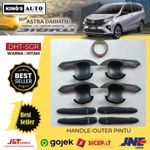 Paket Cover Handle Outer Pintu Daihatsu Sigra Hitam Doff