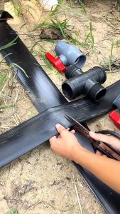 [Local stock] (no hole)100M Garden PE Plastic FarmDrip lrrigation Hose lrrigation Flat Discharge Duct Hose无孔PE软管水管