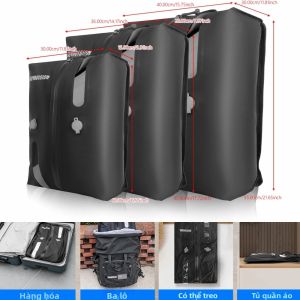 Túi Nén Du Lịch Xe Máy - Hành Lý Quần Áo Chân Không Cho Chuyến Công Tác Lên Máy Bay Lưu Trữ Di Động 40cm-45cm Chống Thấm Nước