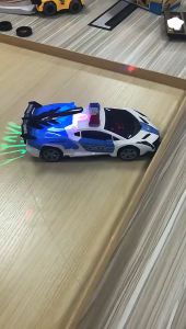 Electric Toy Car 360°Rotation Police Car Vehicle with LED Light Music Dancing Deformation Rotating Car Automatic Lifting Door Universal Police Cars Educational Toy Gifts For Kids - Lazada