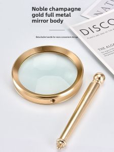 MONLEYTA | German High Definition Magnifying Glass Elderly Reading Glasses Portable Handheld Elderly Special Large Mirror Reading Newspaper Non-Spherical Scientific Magnification