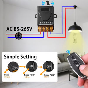 433Mhz Remote Control Switch AC220V 20A Hign Power On off Remote Control Transmitter for Water Pump Motor LED/Electric Appliance
