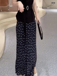 MANMI | High Waist Slimming Floral Print Straight Half Skirt Casual Skirt