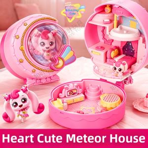 QIMIAOMENGKE | Shiny Shooting Star Edition Love Hearts Childrens House Toy