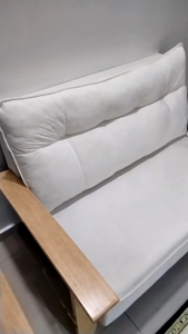 Flexidesignx Sofa (1/2+3 Seater) / Velvet Fabric Sofa Beige/Grey Color YOMI