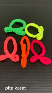 STIPA Ikat Rambut Donat Pita Karet Kuncir Kunciran Ribbon Hair Band Accessories Wanita Anak