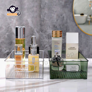 ตะกร้าเก็บของ ถาดอะคริลิคใส ถาดใสอเนกประสงค์ กล่องใส่ของ ใส่ของใช้อเนกประสงค์ทั่วไป วางซ้อนกันได้ ประหยัดพื้นที่