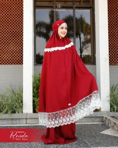 Mukena Alat Sholat Arrafi Mukenah Dewasai Renda Terlaris Rayon Adem Telekung Potongan Polos ORI Arrafi