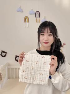 XIAOGUDUN | Khăn Lót Sáu Lớp Bằng Cotton Mềm Cho Trẻ Sơ Sinh