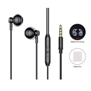 EARDECO 3.5mm Wired Headphones Bass Stereo Wired Earphone Noise Canceling HiFi Music Sport HD Mic Mobile Headphone Headset