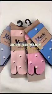 IVLOVE - Kaos Kaki Jempol Motif Kanik Basic Telapak Anti Kotor Kaus Kaki Wanita Muslimah Size M Sebetis  Bahan Lembut
