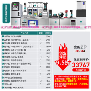 Lecon Full Set Coffee Workbench Barista Counter Cocktail Mixing Station Tea Milk Beverage Shop Equipment Stainless Steel