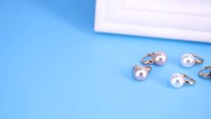Nữ Màu Bạc Ngọc Trai Khuyên Tai Vòng Màu Vàng Tối Giản Hoa Tai Thời Trang Trang Sức Cho Đám Cưới
