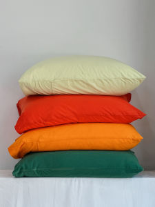 Cotton Knitted Pillowcases Set of Two Pure Cotton Tencel Linen Pillow Covers 48*74cm Single Person Pillow Use Baby Class a