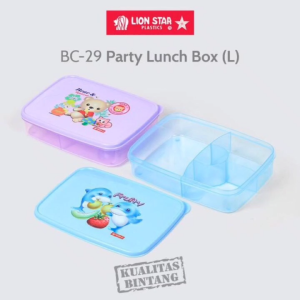 Lion Star Kotak Makan 5 Sekat Bebas BPA | BC-29 Party Lunch Box (L)