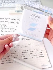 120 PCS Pastel Colour Sticky Notes Foldable Expandable Keep Case 4 Colour Portable Sticky Notes