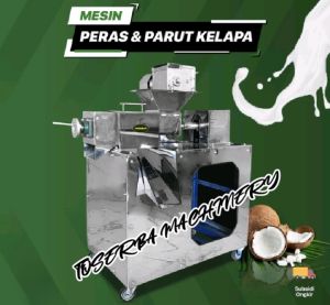 Mesin Peras Santan Otomatis + Parut - Mesin Peras Santan Kelapa stainless - Alat Peras Kelapa Santan Parut