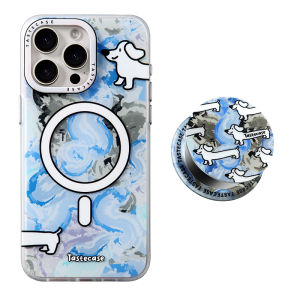 tastecase | Magnetic Scratchproof Matte Oil Painted Cute Dachshund Case for iPhone