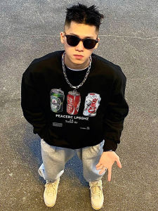 Áo Thun Nam Dài Tay in Chữ Thiết Kế Mới Mùa Thu Phong Cách Hip Hop Thường Ngày Chất Liệu Cotton Kháng Khuẩn Cỡ Lớn