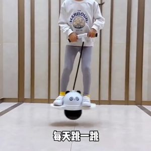SKISOPGO Jumper Toy with Non-slip Handle Jumping Hopping Ball Balance Bouncy Ball Kids Growing Training Toys