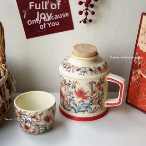 Outdoor Camping Portable Travel Tea Set Luxury Gift Water Pot Cup
